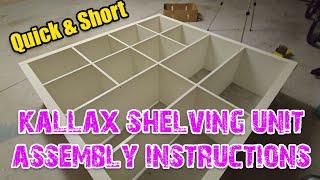 IKEA KALLAX Shelve Assembly Made Easy: Step-by-Step Guide for ALL Sizes (2x2, 2x4, 4x4, & More!)