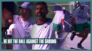 Bopanna & Shapovalov Angry at Umpire for Not Seeing Their Opponent Hit the Ball Against the Ground