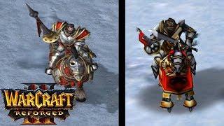 Warcraft 3 Reforged Human Units Old vs New COMPARISON REACTION VIDEO