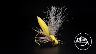 Yellow Sally Dry Fly Pattern! | Pablo's Sally | Fly Tying Tutorial