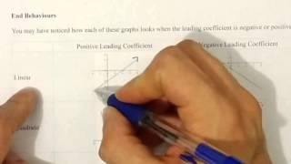 Introduction to Polynomials; End Bechaviour