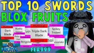 Top 10 BEST Swords in Bloxfruits