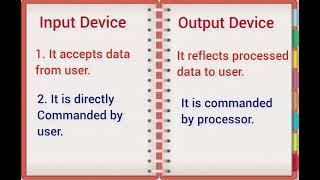 Difference between Input device and Output device . @Creativenotes786  #input&output