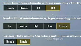 Enable HDR Graphic in Pubg mobile lite 