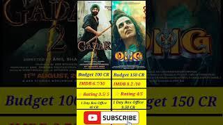 gadar 2 Vs Omg 2 || Box Office collection #shortsviral