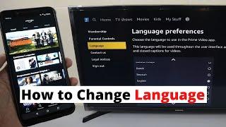 How to Change Language in Amazon Prime Video | TV and Mobile Setting