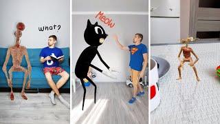 Siren Head, Cartoon Cat, Granny, Ice Scream Rod, SCP in real life / Compilation #shorts