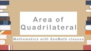 Area of quadrilateral formula using Manipulative and creative technique paper folding@SeeMathClasses