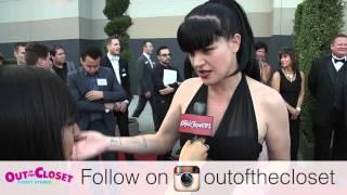 Pauley Perrette Host of GMCLA 3rd Annual Voice Awards chats with Red Carpet Tips