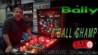 #843 Bally EIGHT BALL CHAMP Pinball Machine - only 1500 made! TNT Amusements