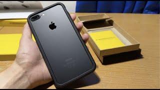 Unboxing Rhinoshield iphone 7 plus Black case + install + install 3D impact screen protector