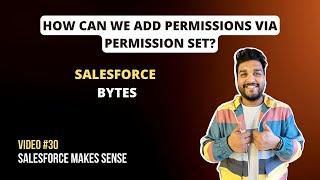 How can we Add Permissions via Permission Set | Salesforce Bytes - Salesforce Makes Sense