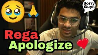 Rega Apologizes | Full Matter Explained ️ #regaltos #viral #gaming #bgmi #rega