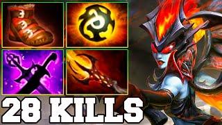 28 Kills + Ultra Kills QOP Dota 2 Mid - Best Queen Of Pain Dota 2 Pro Gameplay Guide Build 7.37