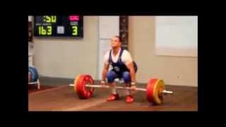 UM Olympic Weightlifter Luke Gardner's final clean and jerk to win Div 1 of 2012 QWA League Final