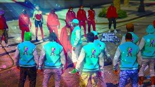 GTA 5 ONLINE -  KSG VS BLOODS #1