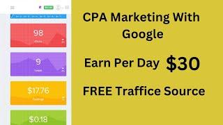 Cpa Marketing Tutorial For Google marketing | Earn Daily 30 to 50 Dollars