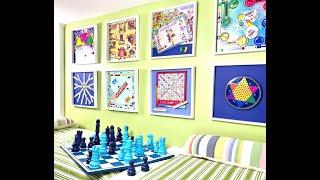 Hang up a framed board game! 5 3D art pieces that add interest to your space