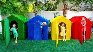 Five Kids Four Colors Playhouses Challenge