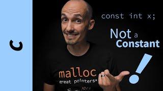 A const int is not a constant.