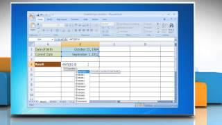 Microsoft® Excel 2007: Simplified Age Calculation in Excel