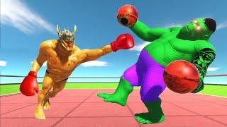 Hulk Goro Green vs I-rex Evolution With Boxing