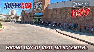 VLOG: Super Cub commute // Wrong day to visit MicroCenter?