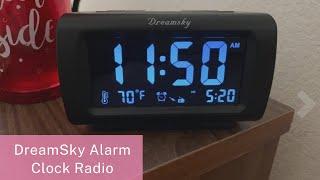 DreamSky Alarm Clock Radio for Bedroom - FM Radio Clock