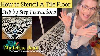 How To Stencil A Tile Floor