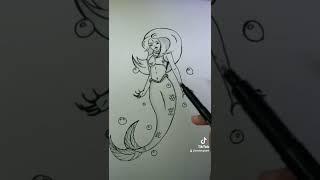 playing with the fishes‍️#shorts #sketch #artist #art #draw #viralshort #viral #inkart #tiktok