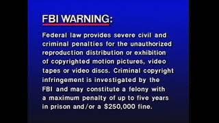 Sony Wonder FBI Warning Screen (1995-2006) (DVD Quality)