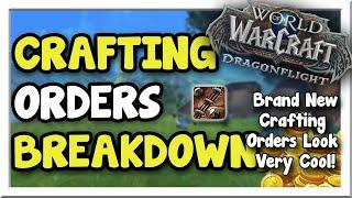 Dragonflight Crafting Orders Walkthrough! A NEW System! #4 | Dragonflight | WoW Gold Making Guide