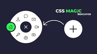 Animated Circular Menu Magic Indicator | Using Html CSS & Javascript