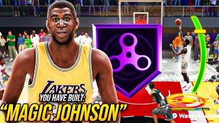 My *NEW* MAGIC JOHNSON BUILD with a 96 LAYUP is GAMEBREAKING on NBA 2K24..