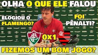 VOCÊ VIU O QUE FERNANDO DINIZ FALOU DO FLAMENGO? ENTREVISTA PÓS-JOGO FLUMINENSE 0x1 FLAMENGO