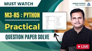 O LEVEL || PYTHON (M3:R5) || PRACTICAL QUESTION PAPER  SOLVE JAN  EXAM (2023)