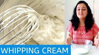 Whipped cream recipe by hand I whip cream without electric mixer/beater I Whipped cream powder