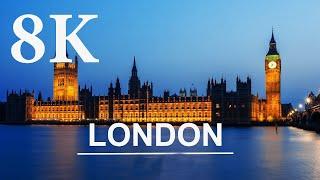 London City England Tour in 8K HDR Ultra HD- 60 FPS | London Most Beautiful City | England 4K