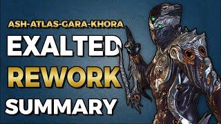 Warframe: Exalted Weapon Changes + Ash Retouch, Gara, Khora, Atlas