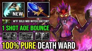 NEW 7.35 Solo Mid Witch Doctor 1 Shot AOE Bounce Death Ward 100% Pure Damage Burst Dota 2