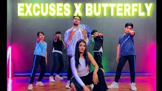 Butterfly x Excuses Mashup |Dance Cover | AP Dhillon | Jass Manak | Choreo Ajay Sharma |