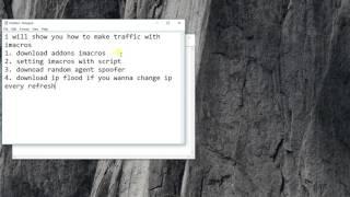 how to make traffic with imacros