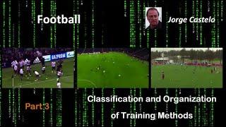 Football. Classification and organization of training methods - Part 3