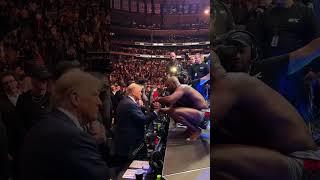 UFC Heavyweight Champion Performs Viral Trump Dance in New York