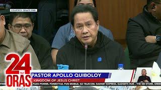 Mga biktima umano ni Pastor Apollo Quiboloy, harapan siyang inakusahan sa pagdinig ng... | 24 Oras