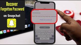 Recover Forgotten Password on Snapchat (2022) | Change Snapchat Password