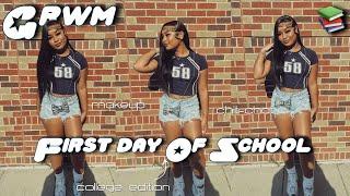 GRWM: First Day of School *college edition* | freshie, chit-chat, makeup + more