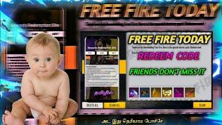 free fire today redeem code || ff india Tamil update ️ || Tamil ️