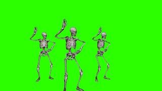 Skeletons Dancing #1 / Green Screen - Chroma Key