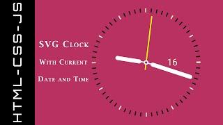 Unleashing the Power of SVG: Creating a Clock with Current Date and Time!
